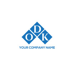 DOK letter logo design on white background. DOK creative initials letter logo concept. DOK letter design.
