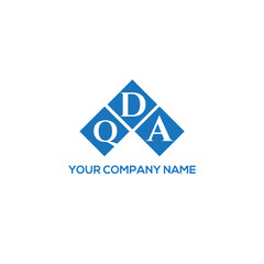 Fototapeta premium DQA letter logo design on white background. DQA creative initials letter logo concept. DQA letter design. 