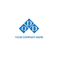 Fototapeta premium DQD letter logo design on white background. DQD creative initials letter logo concept. DQD letter design. 
