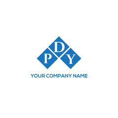 DPY letter logo design on white background. DPY creative initials letter logo concept. DPY letter design.

