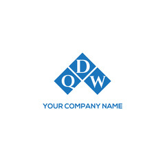 DQW letter logo design on white background. DQW creative initials letter logo concept. DQW letter design.

