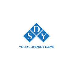 Fototapeta premium DSY letter logo design on white background. DSY creative initials letter logo concept. DSY letter design. 