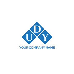 Fototapeta premium DUY letter logo design on white background. DUY creative initials letter logo concept. DUY letter design. 