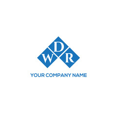 DWR letter logo design on white background. DWR creative initials letter logo concept. DWR letter design.
