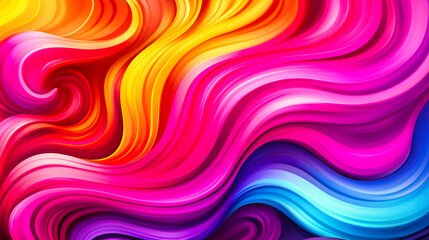 Obraz premium Vivid Swirling Colors Blend in Abstract Fluid Art for Dynamic Backgrounds