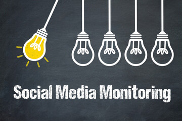 Social Media Monitoring	 - obrazy, fototapety, plakaty