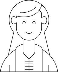 Girl Character Icon
