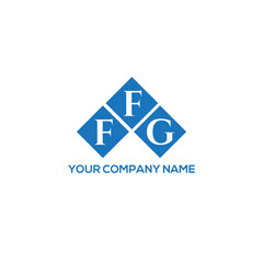 FFG letter logo design on white background. FFG creative initials letter logo concept. FFG letter design.
