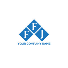 FFJ letter logo design on white background. FFJ creative initials letter logo concept. FFJ letter design.
