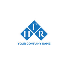 FHR letter logo design on white background. FHR creative initials letter logo concept. FHR letter design.
