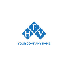 FHV letter logo design on white background. FHV creative initials letter logo concept. FHV letter design.
