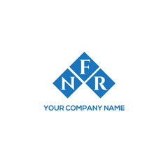 FNR letter logo design on white background. FNR creative initials letter logo concept. FNR letter design.
