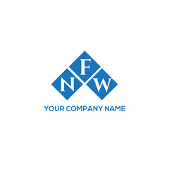 FNW letter logo design on white background. FNW creative initials letter logo concept. FNW letter design.
