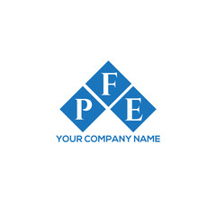 Fototapeta premium FPE letter logo design on white background. FPE creative initials letter logo concept. FPE letter design. 