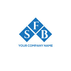 Fototapeta premium FSB letter logo design on white background. FSB creative initials letter logo concept. FSB letter design. 