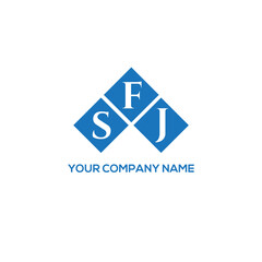 FSJ letter logo design on white background. FSJ creative initials letter logo concept. FSJ letter design.
