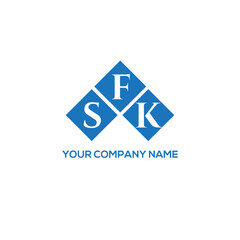 Fototapeta premium FSK letter logo design on white background. FSK creative initials letter logo concept. FSK letter design. 