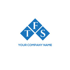 Fototapeta premium FTS letter logo design on white background. FTS creative initials letter logo concept. FTS letter design. 