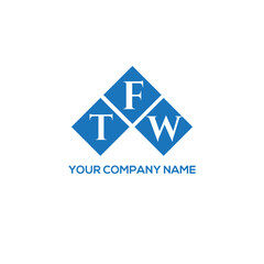 FTW letter logo design on white background. FTW creative initials letter logo concept. FTW letter design.
