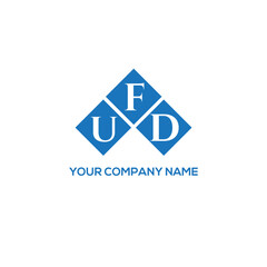 FUD letter logo design on white background. FUD creative initials letter logo concept. FUD letter design.
