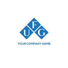 Fototapeta premium FUG letter logo design on white background. FUG creative initials letter logo concept. FUG letter design. 