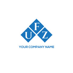 Fototapeta premium FUZ letter logo design on white background. FUZ creative initials letter logo concept. FUZ letter design. 