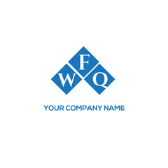 Fototapeta premium FWQ letter logo design on white background. FWQ creative initials letter logo concept. FWQ letter design. 
