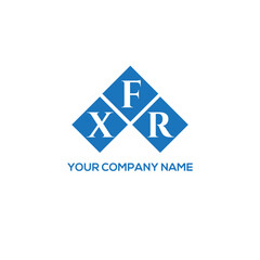 FXR letter logo design on white background. FXR creative initials letter logo concept. FXR letter design.

