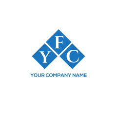 FYC letter logo design on white background. FYC creative initials letter logo concept. FYC letter design.
