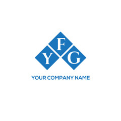 Fototapeta premium FYG letter logo design on white background. FYG creative initials letter logo concept. FYG letter design. 