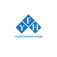 Fototapeta premium FYH letter logo design on white background. FYH creative initials letter logo concept. FYH letter design. 