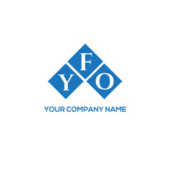 Fototapeta premium FYO letter logo design on white background. FYO creative initials letter logo concept. FYO letter design. 