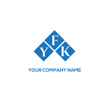 FYK letter logo design on white background. FYK creative initials letter logo concept. FYK letter design.
