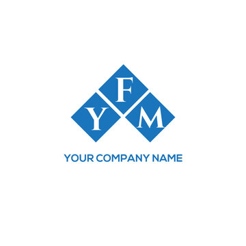 FYM letter logo design on white background. FYM creative initials letter logo concept. FYM letter design.
