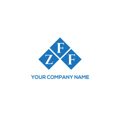 Fototapeta premium FZF letter logo design on white background. FZF creative initials letter logo concept. FZF letter design. 