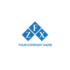 FZX letter logo design on white background. FZX creative initials letter logo concept. FZX letter design.

