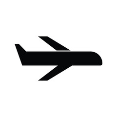 airplane icon isolated on white