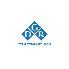 GDR letter logo design on white background. GDR creative initials letter logo concept. GDR letter design.
