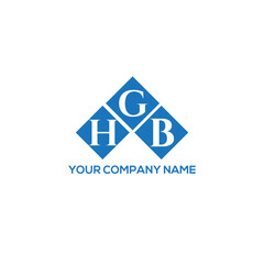 GHB letter logo design on white background. GHB creative initials letter logo concept. GHB letter design.
