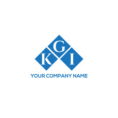 Fototapeta premium GKI letter logo design on white background. GKI creative initials letter logo concept. GKI letter design. 
