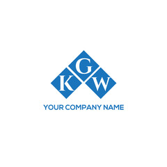 GKW letter logo design on white background. GKW creative initials letter logo concept. GKW letter design.
