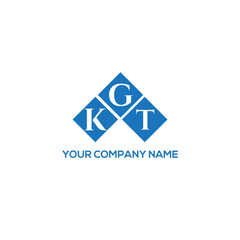 Fototapeta premium GKT letter logo design on white background. GKT creative initials letter logo concept. GKT letter design. 