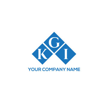 GKI letter logo design on white background. GKI creative initials letter logo concept. GKI letter design.
