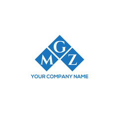 Fototapeta premium GMZ letter logo design on white background. GMZ creative initials letter logo concept. GMZ letter design. 