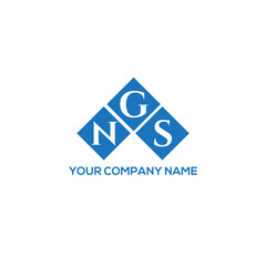 GNS letter logo design on white background. GNS creative initials letter logo concept. GNS letter design.
