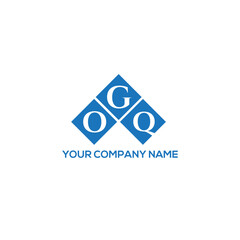 GOQ letter logo design on white background. GOQ creative initials letter logo concept. GOQ letter design.
