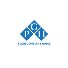 GPH letter logo design on white background. GPH creative initials letter logo concept. GPH letter design.
