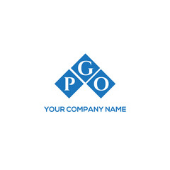 GPO letter logo design on white background. GPO creative initials letter logo concept. GPO letter design.
