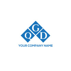 GQD letter logo design on white background. GQD creative initials letter logo concept. GQD letter design.
