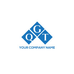 GQT letter logo design on white background. GQT creative initials letter logo concept. GQT letter design.
